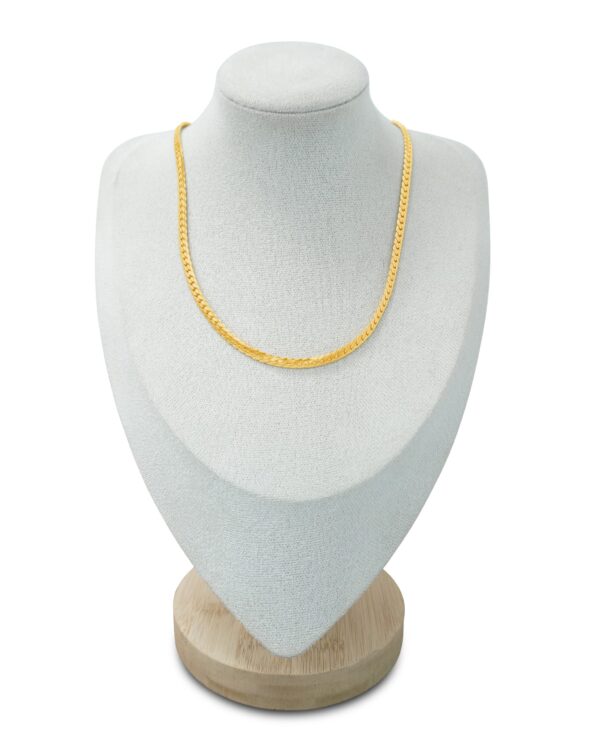 Sleek Flat Curb Chain Necklace