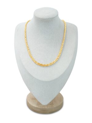 Classic Braided Gold Chain Necklace