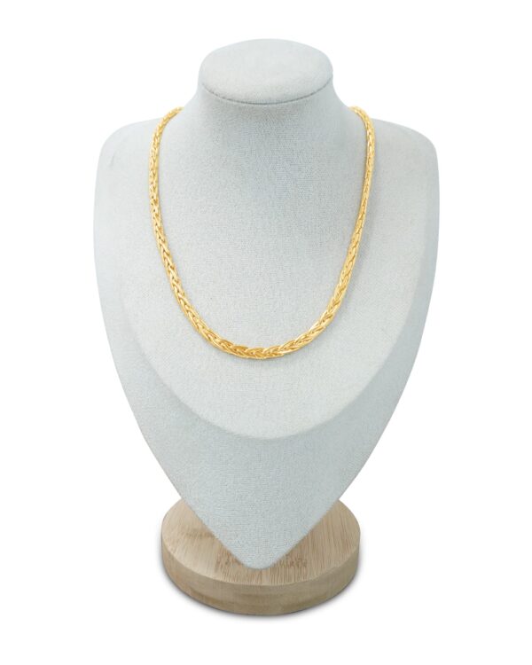 Classic Braided Gold Chain Necklace