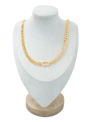 Initial Link Statement Necklace