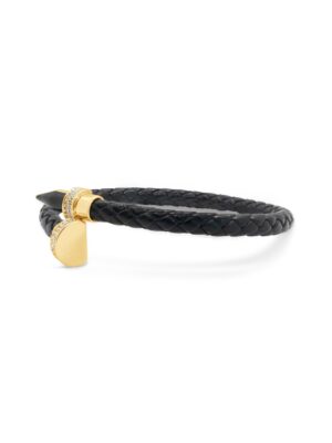 Midnight Twist Leather Bracelet