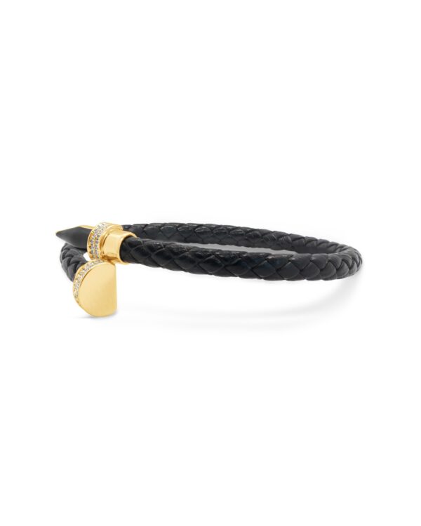 Midnight Twist Leather Bracelet