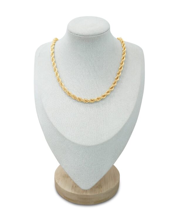 Golden Twist Rope Chain