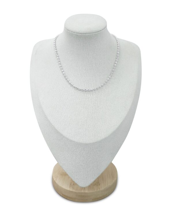 Silver Bead Chain Necklace