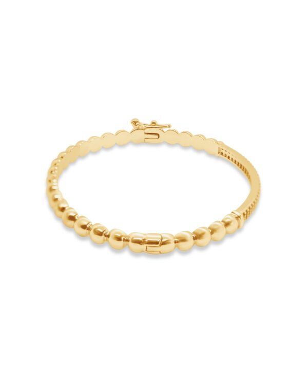 Golden Bead Link Bracelet