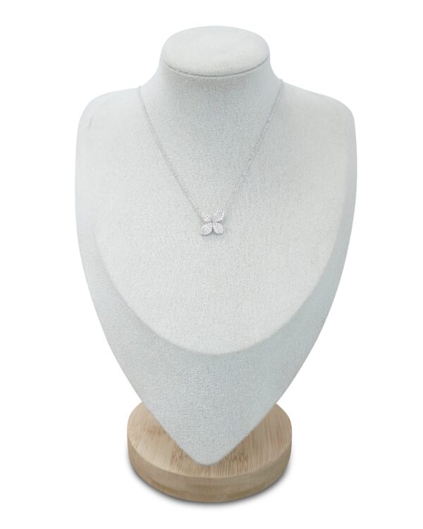 Silver Whisper Butterfly Necklace