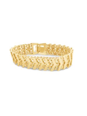 Chevron Mesh Link Bracelet