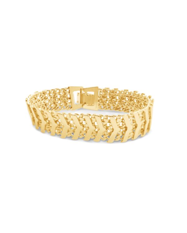 Chevron Mesh Link Bracelet
