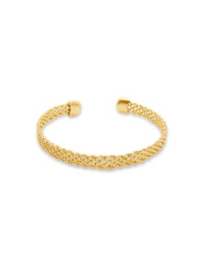 Gilded Twist Mesh Bracelet