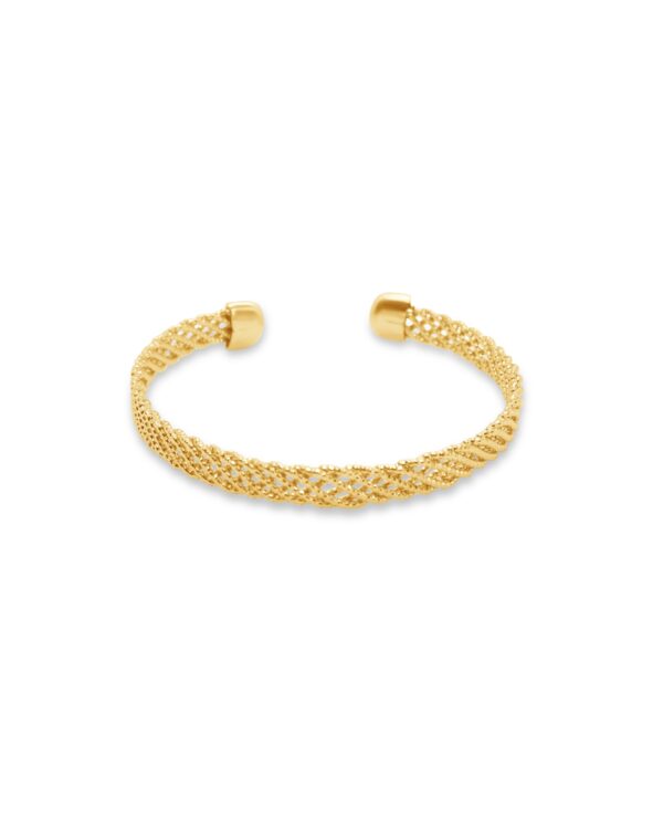 Gilded Twist Mesh Bracelet