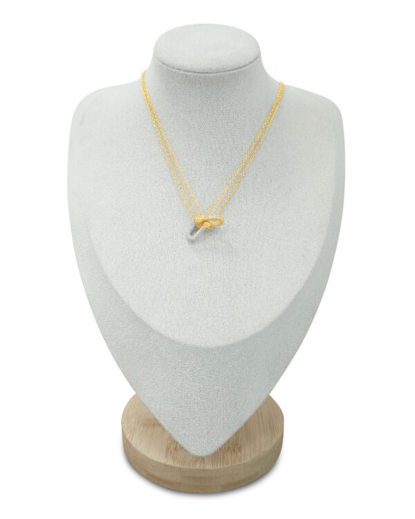 Gold Dual-Layered Pendant Necklace