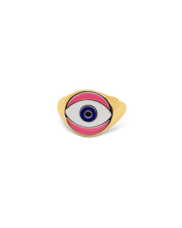 Pink Eyecon Ring