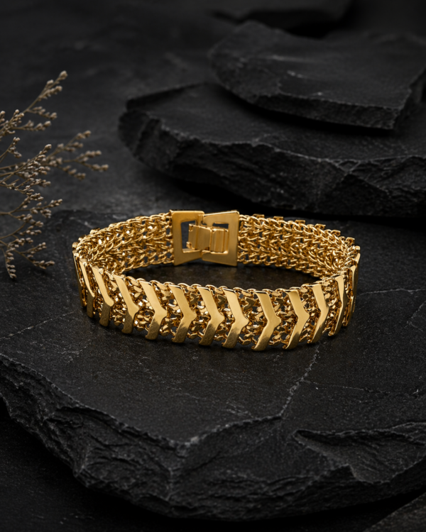 Chevron Mesh Link Bracelet
