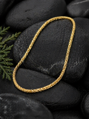 Classic Braided Gold Chain Necklace