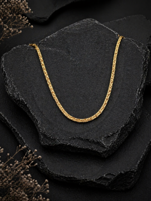 Sleek Flat Curb Chain Necklace