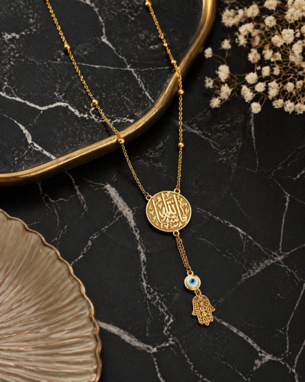 Divine Protection Lariat Necklace