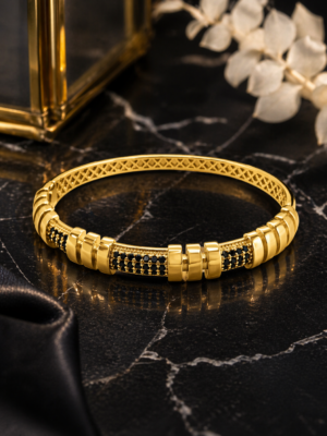 Gold Beaded Segment Bracelet