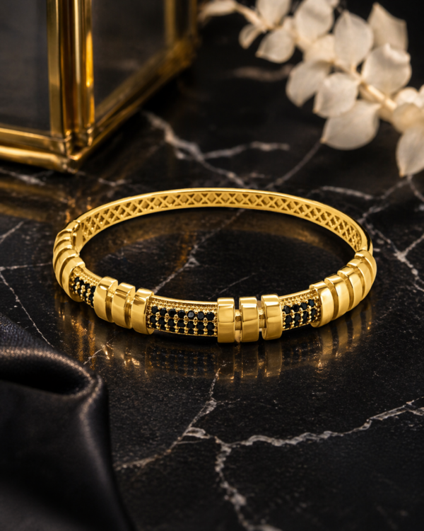 Gold Beaded Segment Bracelet