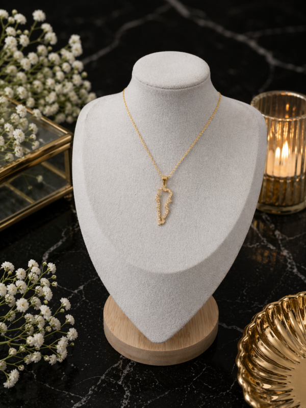 Gold Palestine Pendant Necklace