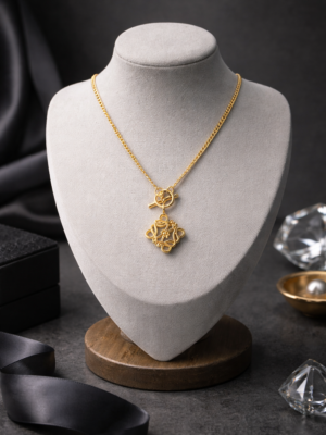 Sculpted Knot Pendant Necklace