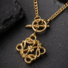 Sculpted Knot Pendant Necklace