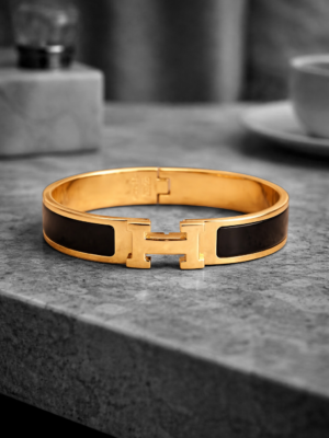 Noir Enamel Signature Bracelet