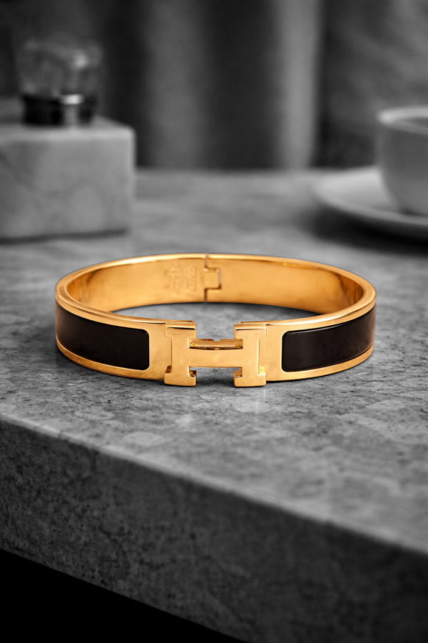Noir Enamel Signature Bracelet