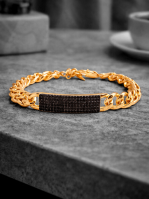 Obsidian Crest Bracelet