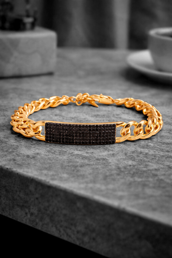 Obsidian Crest Bracelet