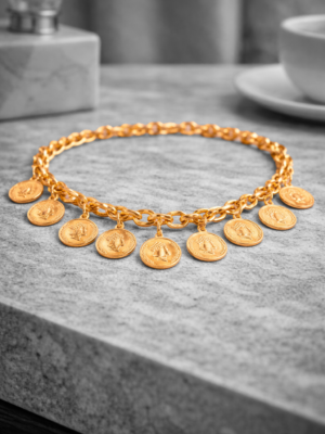 Vintage Coin Charm Necklace