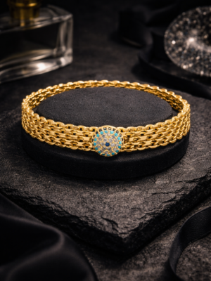 Radiant Medallion Link Bracelet