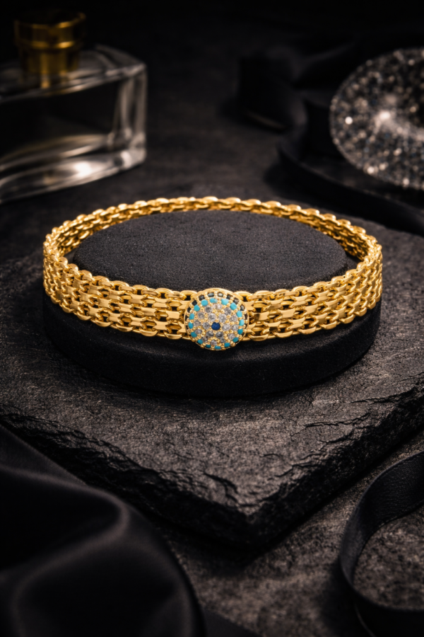 Radiant Medallion Link Bracelet