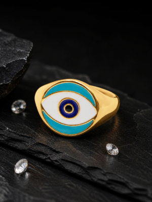 Green Eyecon Ring