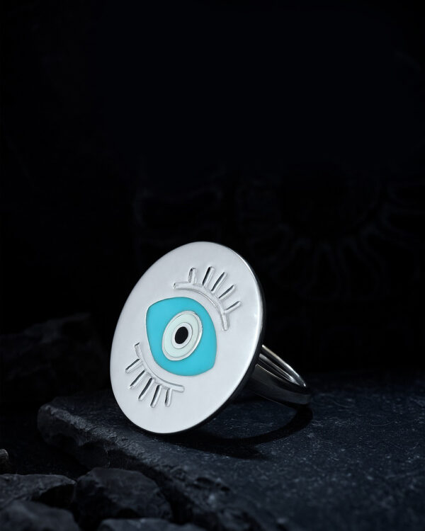 ramaria.atelier_1759574647_3735905375221616137_56834078500 Silver Evil Eye Emblem Ring