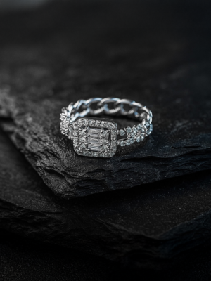 Duo Sparkle Silver Bangle