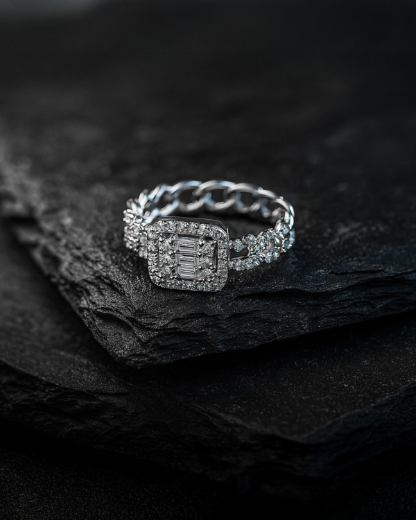 Duo Sparkle Silver Bangle